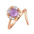 18 K Rose Gold Amethyst
