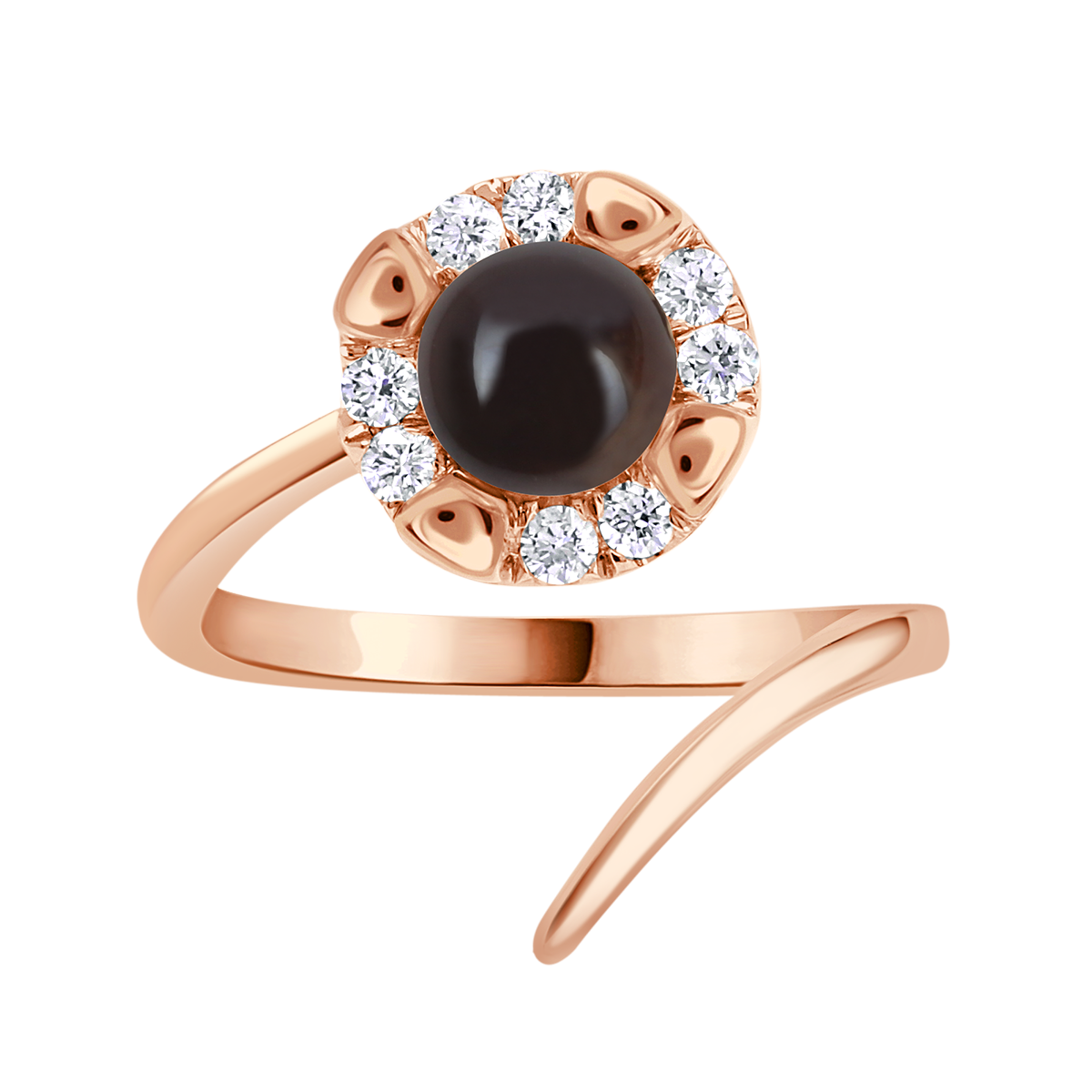 18 K Rose Gold SmoKyquartz