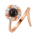 18 K Rose Gold SmoKyquartz