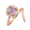 18 K Rose Gold Rosequartz