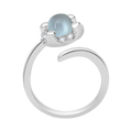 18 K White Gold Skybluetopaz