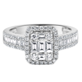 18 K White Gold
