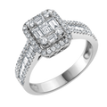 18 K White Gold
