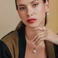Gingko© Single Motif Mother of Pearl Earrings
