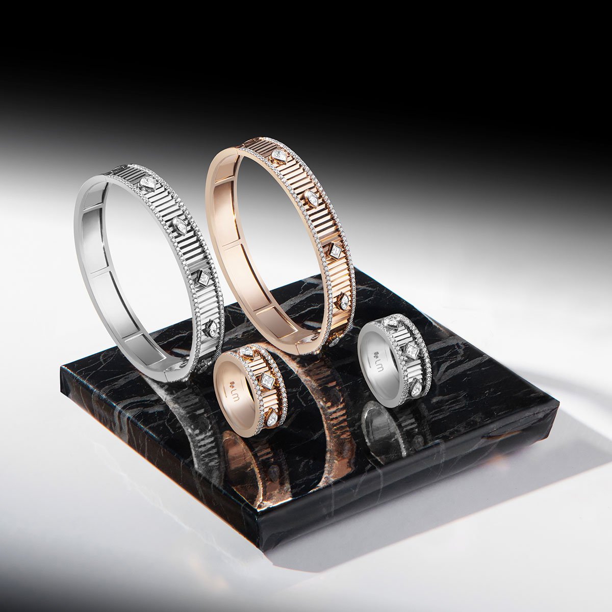 18 K White Gold