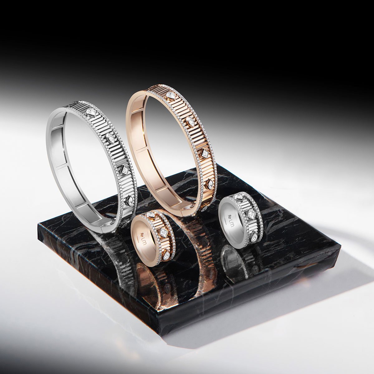 18 K White Gold