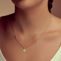 18K Rose Gold Capri Blue