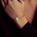 18K Rose Gold Capri Blue