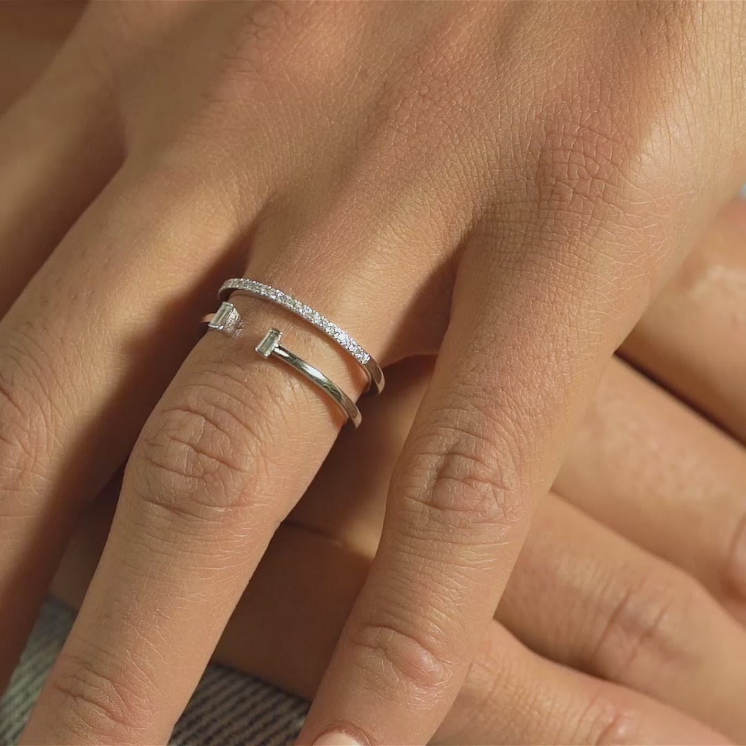 18 K White Gold