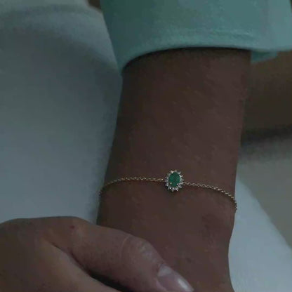 18 K Yellow Gold Emerald