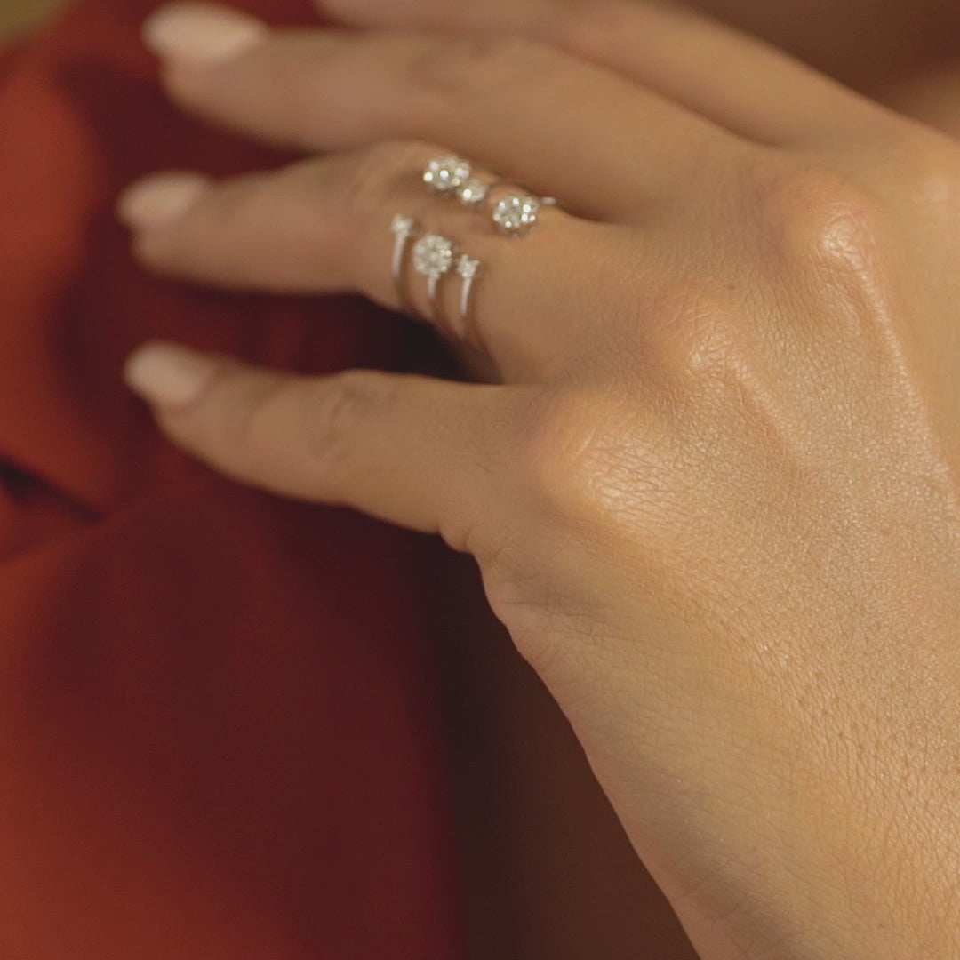 18 K White Gold