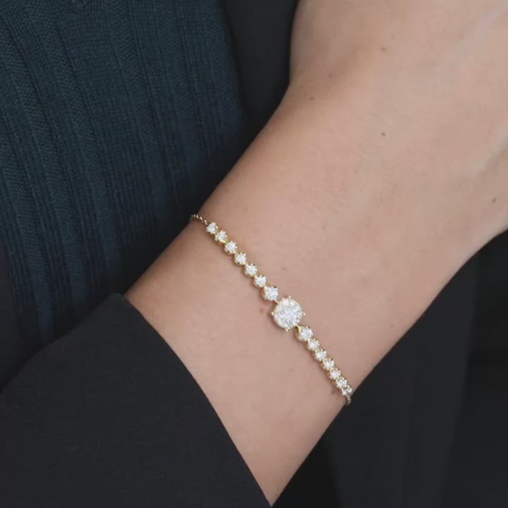 18 K White Gold
