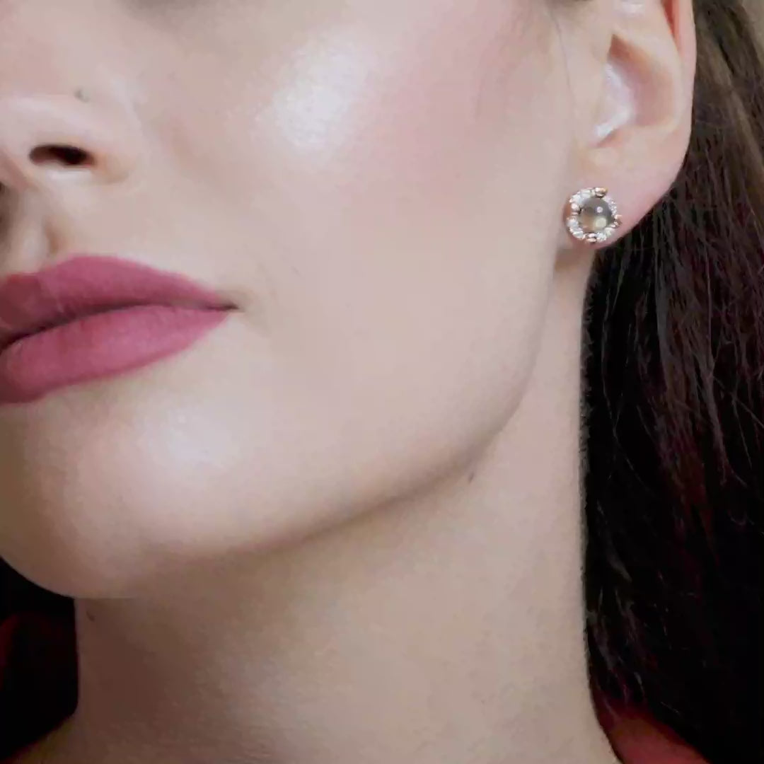 18 K Rose Gold SmoKyquartz