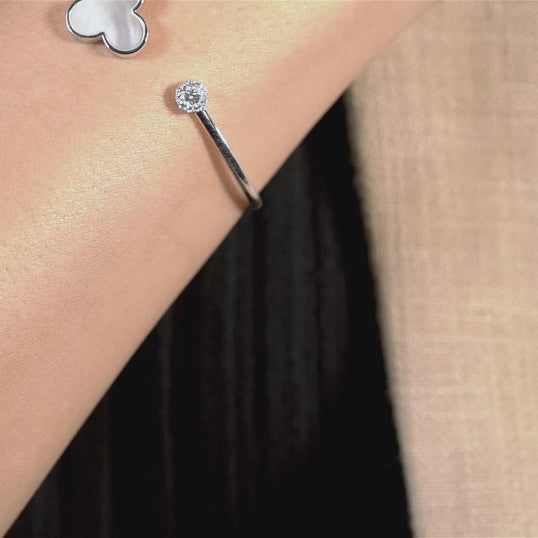 18 K White Gold