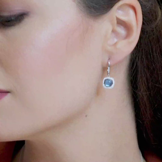 18 K White Gold Skybluetopaz