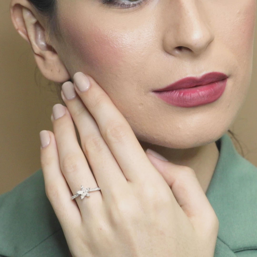 18 K White Gold