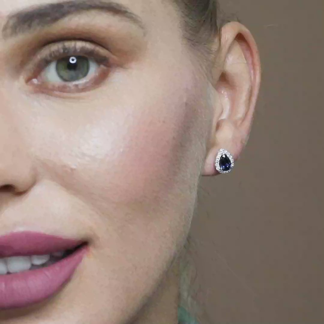 18 K White Gold Sapphire