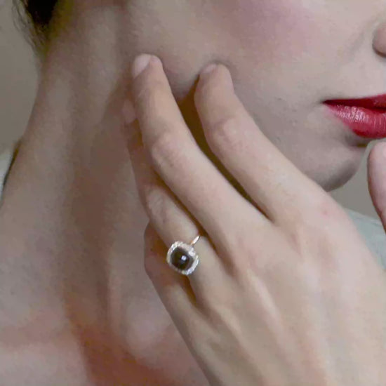 18 K Rose Gold SmoKyquartz