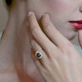 18 K Rose Gold SmoKyquartz