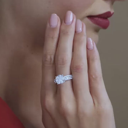 18 K White Gold