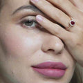 18 K Rose Gold Ruby