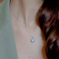 18 K White Gold Skybluetopaz