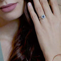 18 K White Gold Skybluetopaz