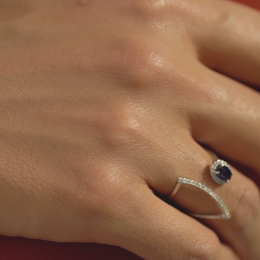 18 K White Gold