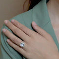 18 K White Gold Skybluetopaz