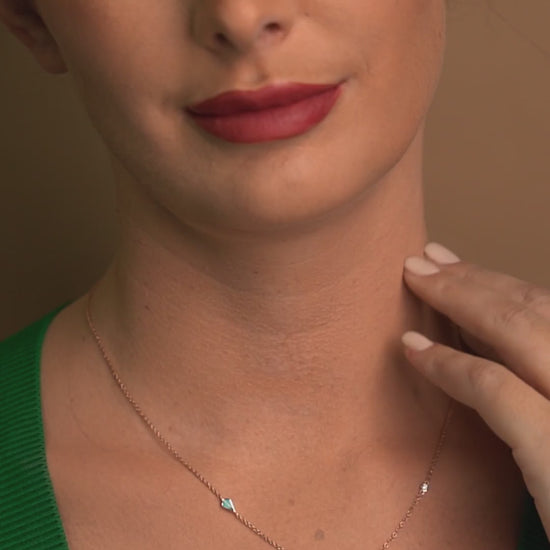 18K Rose Gold Capri Blue