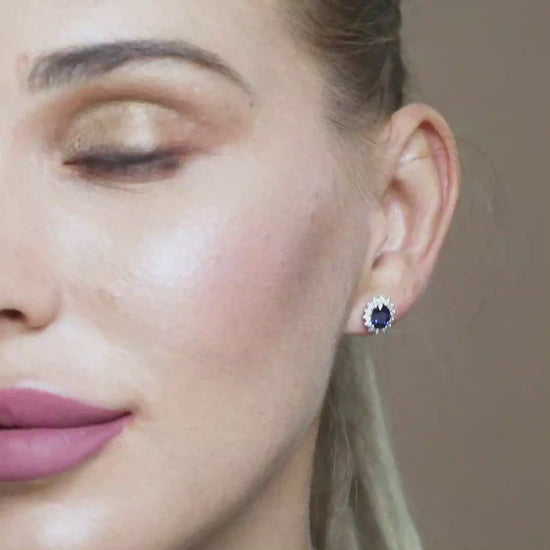 18 K White Gold Sapphire