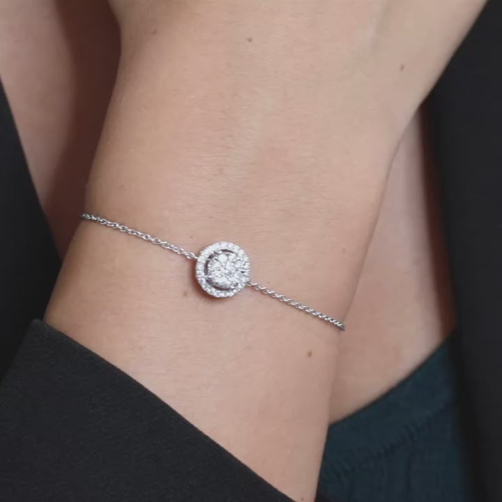 18 K White Gold