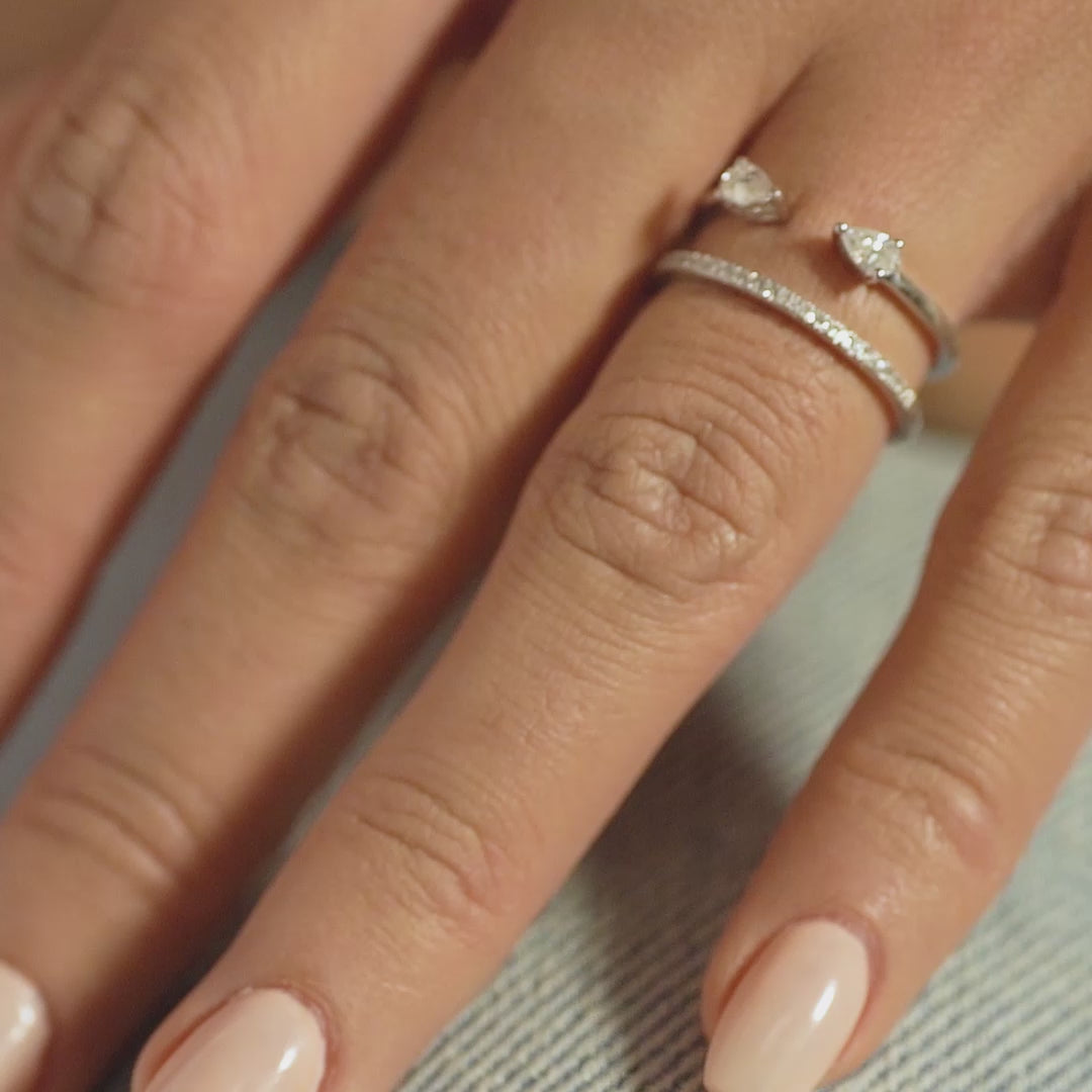 18 K White Gold