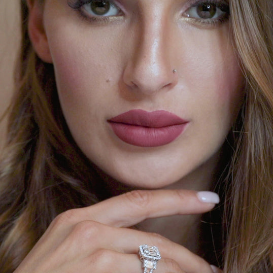 18 K White Gold