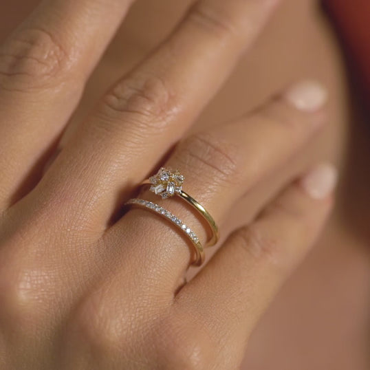 18 K White Gold