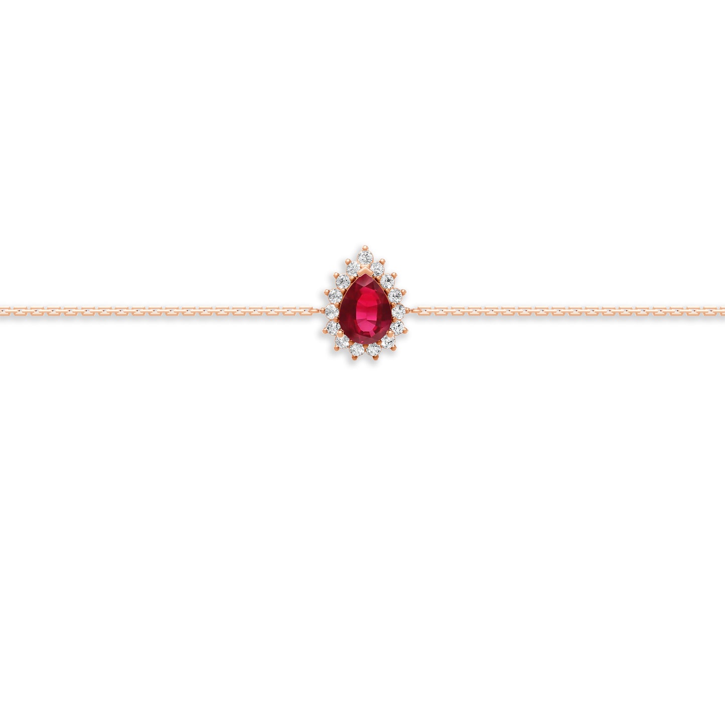 18 K Rose Gold Ruby