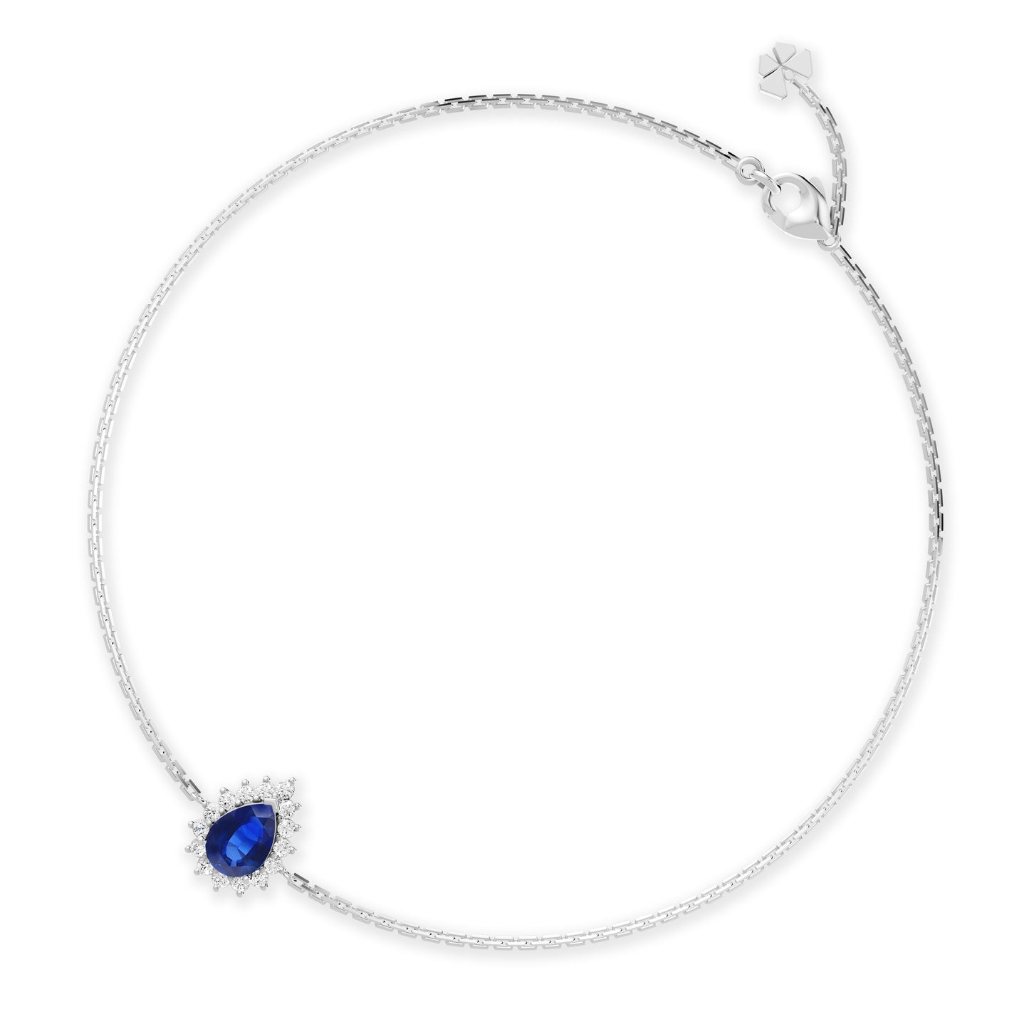 18 K White Gold Sapphire