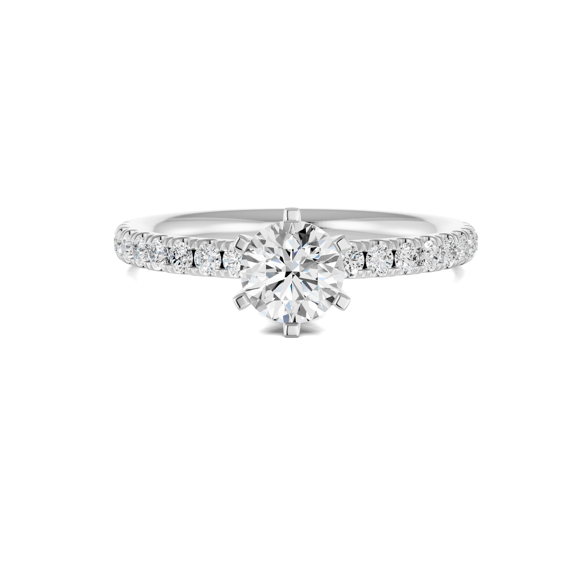 18 K White Gold