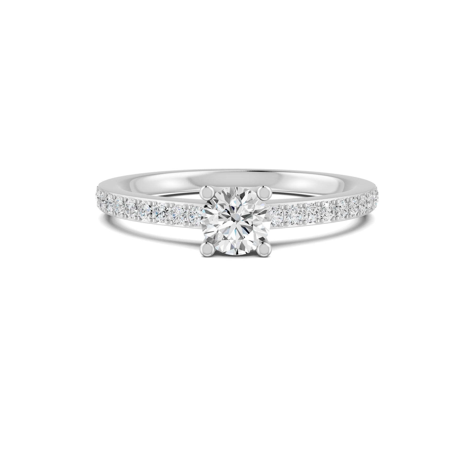 18 K White Gold