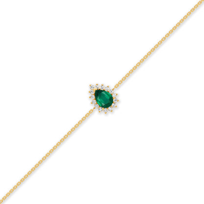 18 K Yellow Gold Emerald