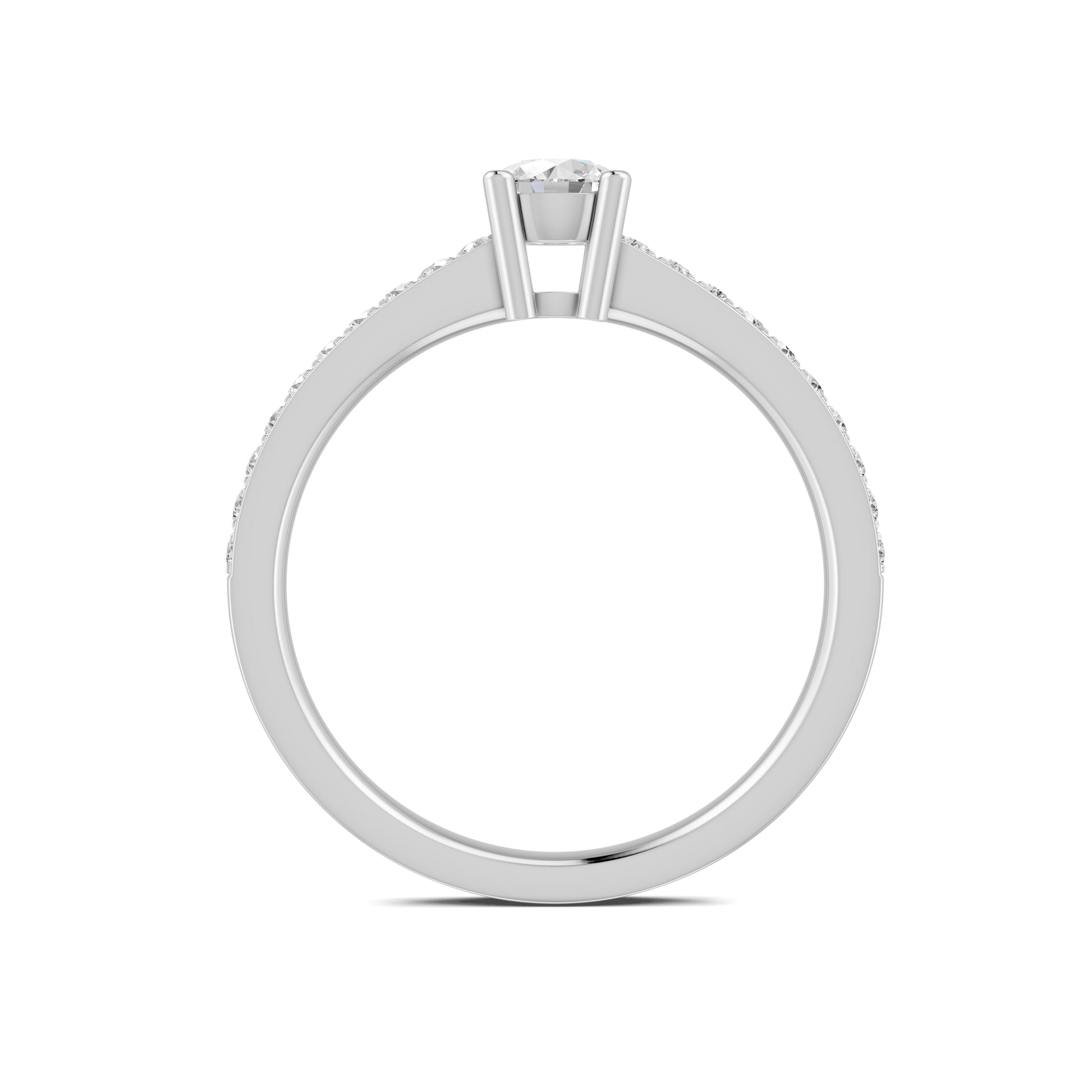 18 K White Gold