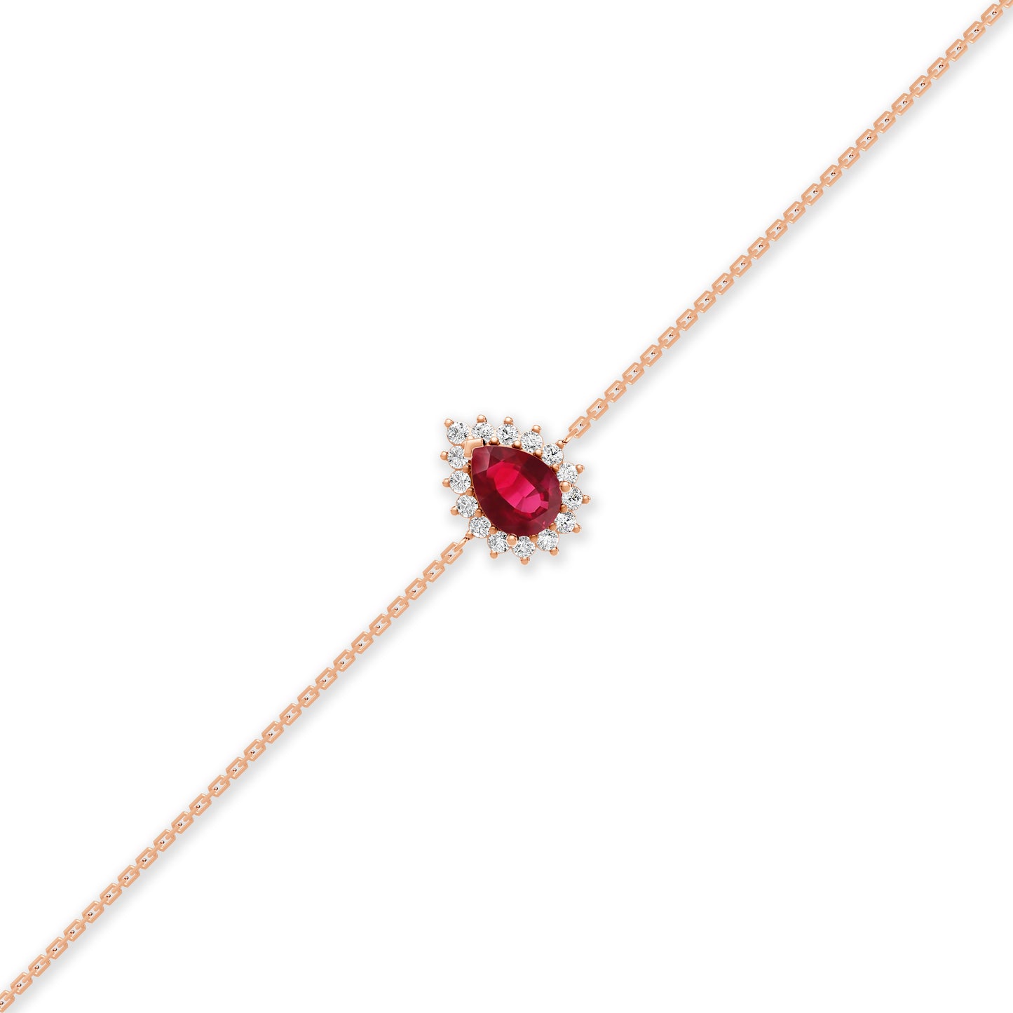 18 K Rose Gold Ruby