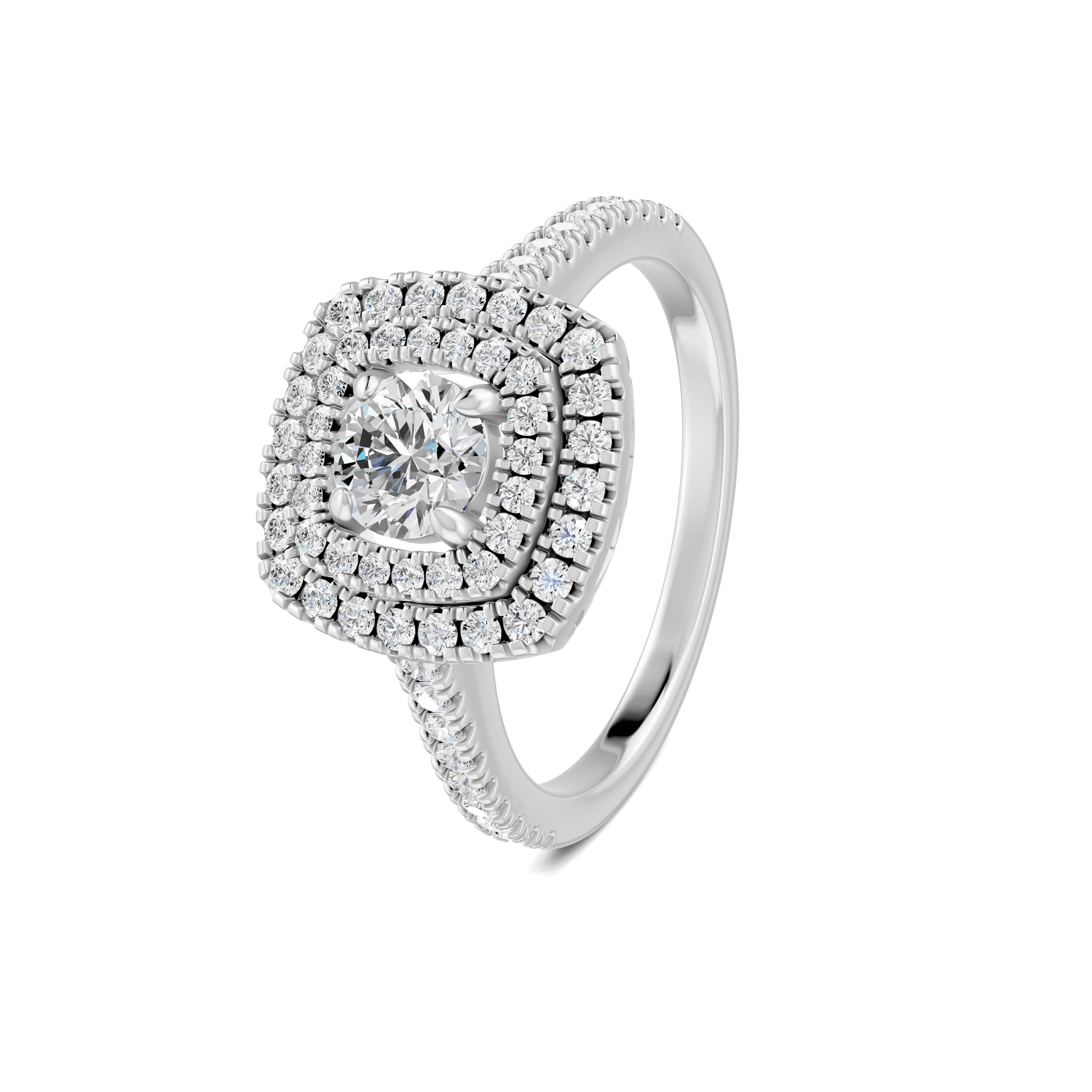 18 K White Gold