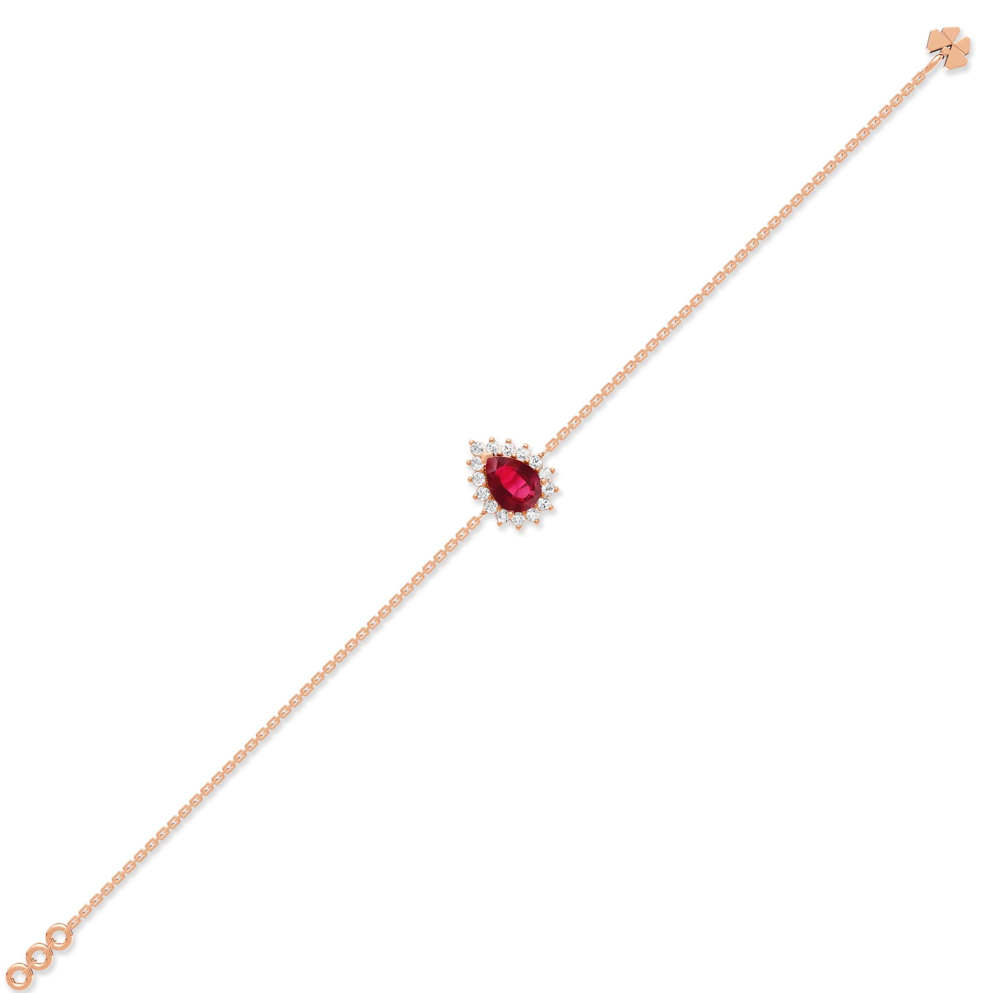 18 K Rose Gold Ruby