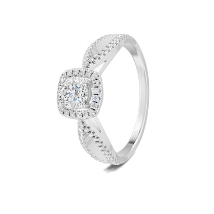 18 K White Gold