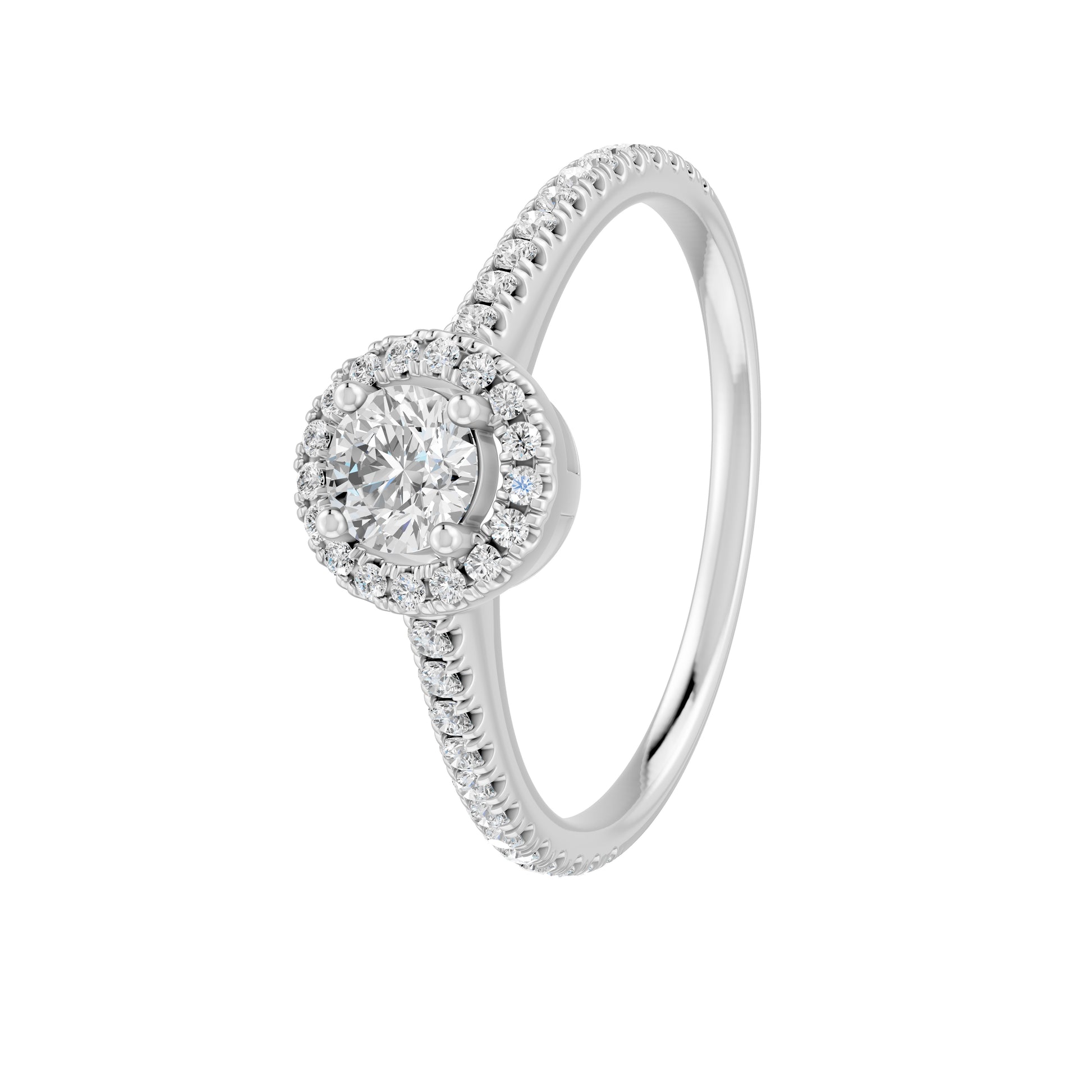 18 K White Gold