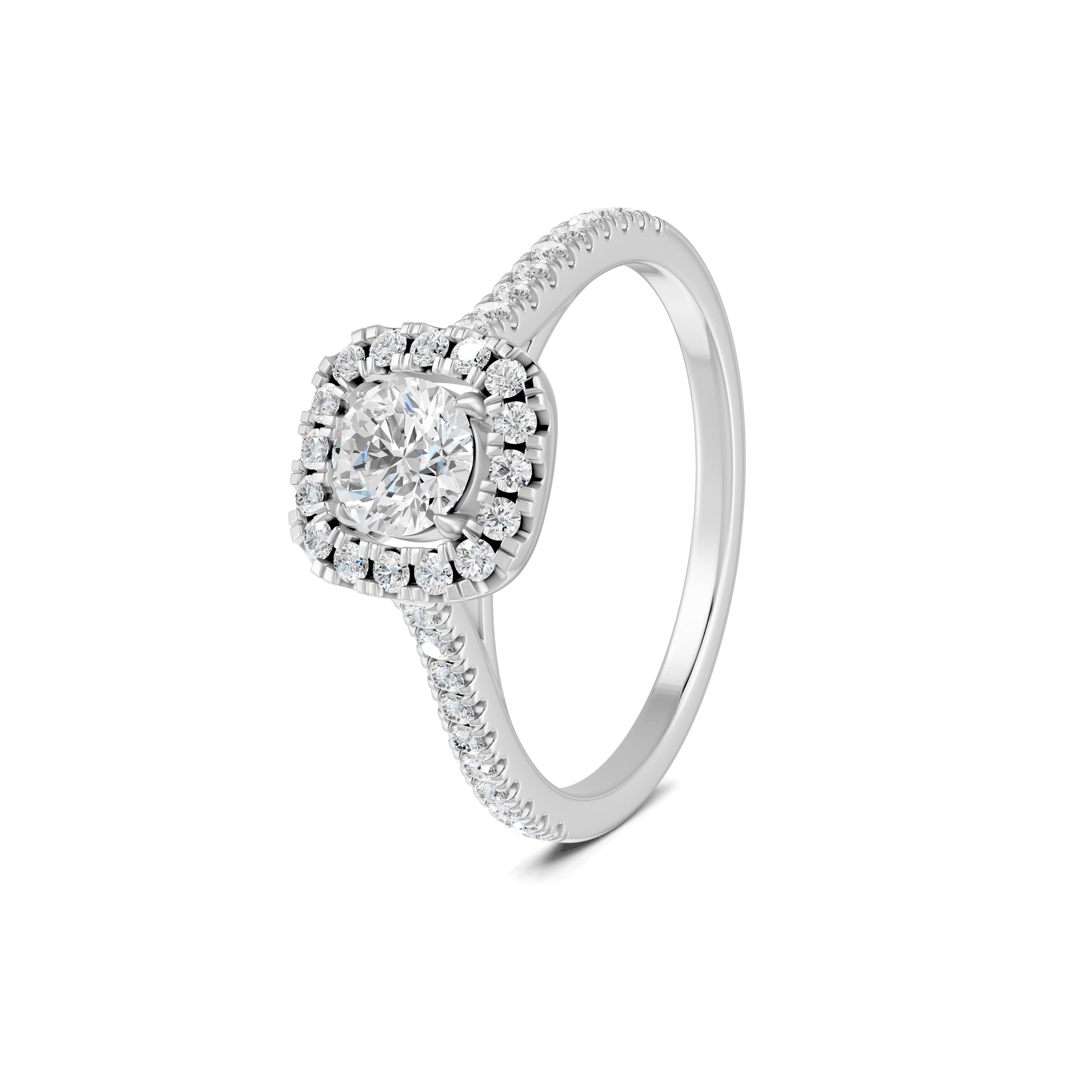 18 K White Gold