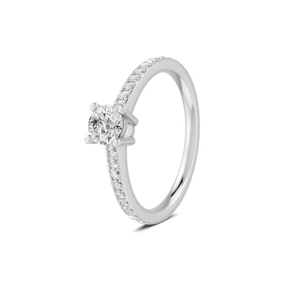 18 K White Gold