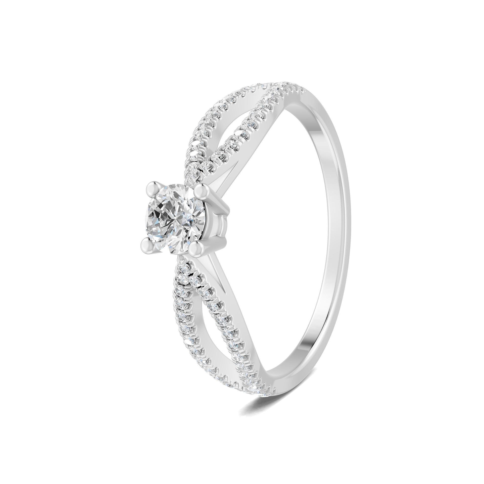 18 K White Gold