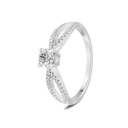18 K White Gold